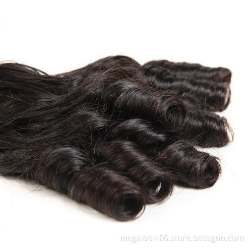 9A 10A Grade Fumi Baby Curl Hair Bundles Natural Raw Indian Remy Virgin Human Hair